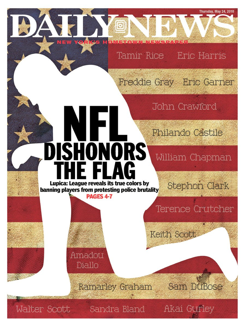 Cover of Thursday, May 24, 2018, issue of the New York Daily News